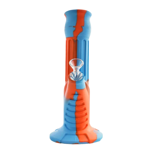 Bong Silicona Blue Orange 27cm - Image 4