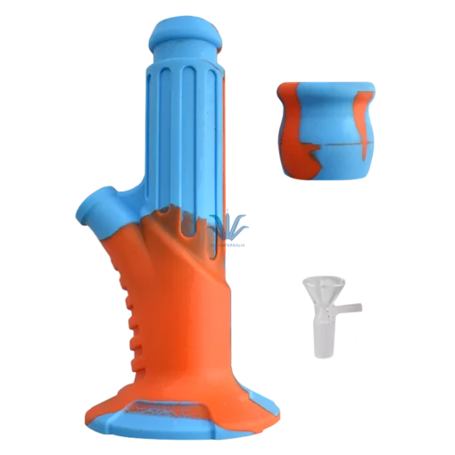 Bong Silicona Blue Orange 27cm - Image 3