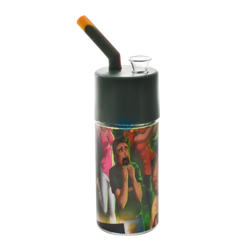BONG PLASTIC FRASCO VIDRIO RICK Y MORTY