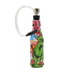 PIPA DE PLASTICO BOTELLITA CON MANGUERA 14 CM