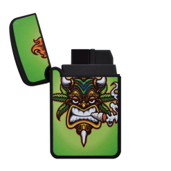ENCENDEDOR ZENGAZ CATALITICO FLY HIGH MASCARA VERDE