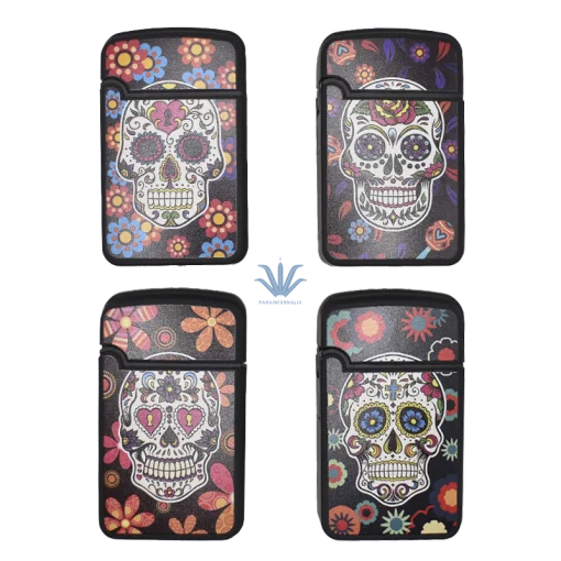 ENCENDEDOR CATALITICO ZENGAZ CALAVERA FLOR VIOLETA - Image 3