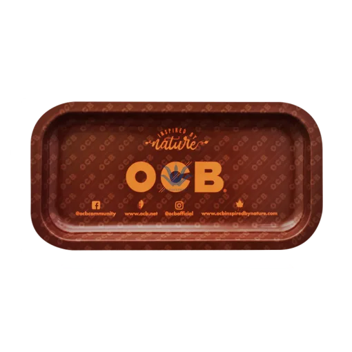 BANDEJA OCB CHICA MARRÓN 20X10CM