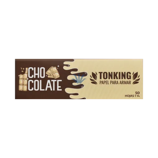 PAPEL TONKING SABORIZADO CHOCOLATE 1¼