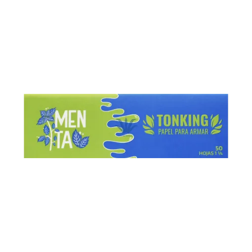 PAPEL TONKING SABORIZADO MENTA 1¼