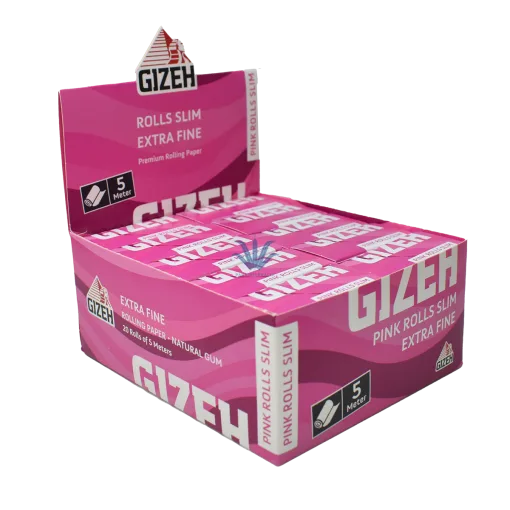 PAPEL GIZEH PINK ROLLS SLIM EXTRA FINE 5M - Image 5