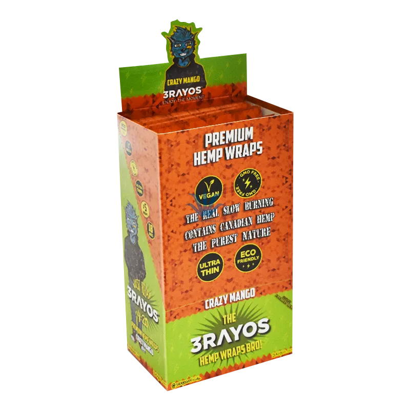 PAPEL 3RAYOS HEMP WRAP CRAZY MANGO - Image 5