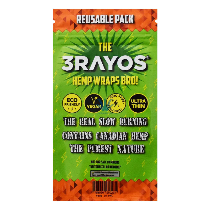 PAPEL 3RAYOS HEMP WRAP CRAZY MANGO - Image 4