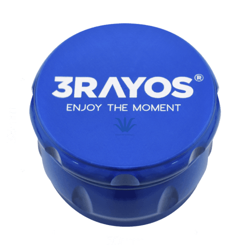 PICADOR DE METAL BOMBO AZUL 4 PARTES 50MM 3RAYOS