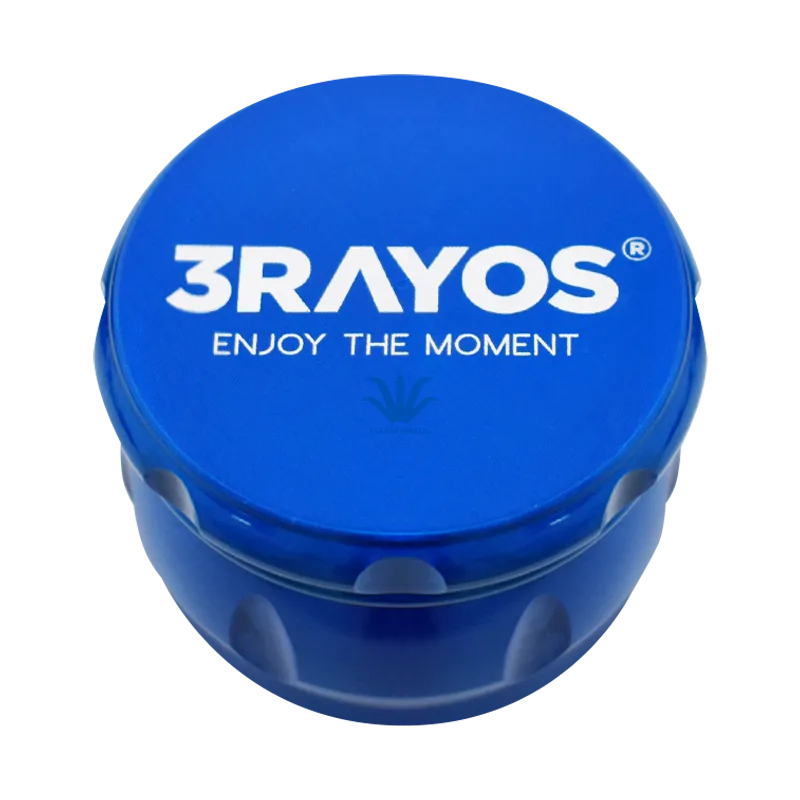 PICADOR DE METAL BOMBO AZUL 4 PARTES 50MM 3RAYOS