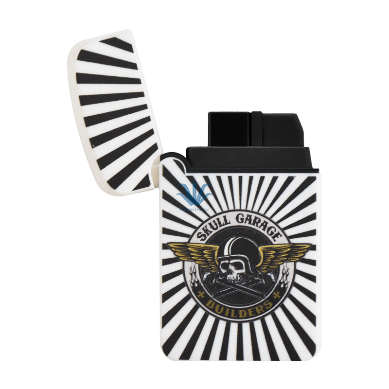 ENCENDEDOR CATALÍTICO ZENGAZ MOTOS SKULL GARAGE BLANCO