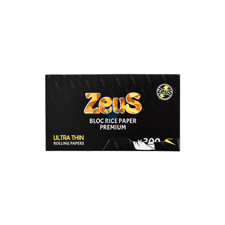Zeus Morales Rice PAPEL ZEUS BLOC DE ARROZ 300 HOJAS 1 1/4 - PARAINFERNALIA