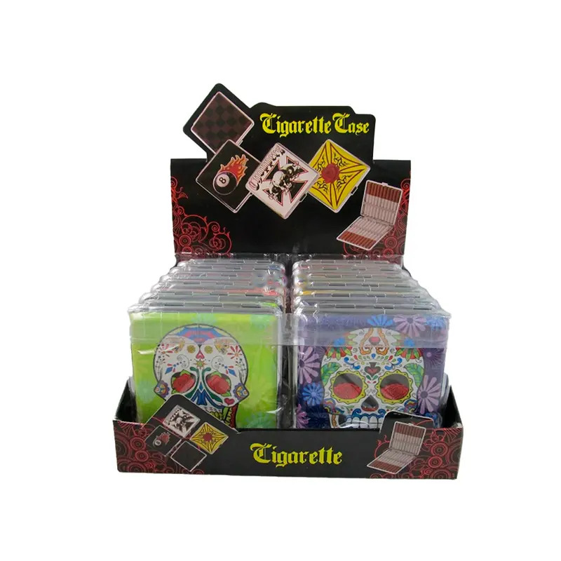 Cigarrera Calavera Flúor X-024
