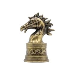 Encendedor Catalítico Cabeza de Caballo de Metal Bronce