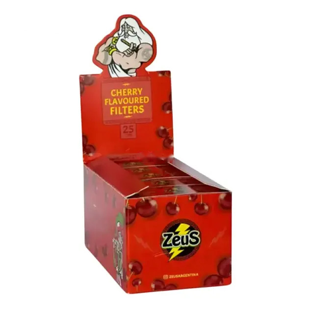 Filtros Zeus Mini Tips Sabor Cereza