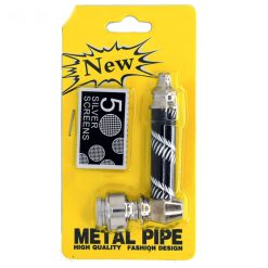 Pipa de Metal con Tapa y 5 Rejillas DK8025