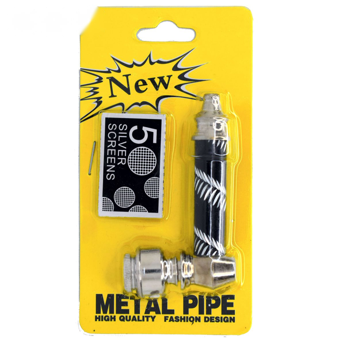Pipa de Metal con Tapa y 5 Rejillas DK8025