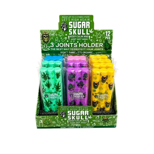 Portacigarrillos Sugar Skull para 3 Armados CH-0006-SS