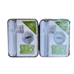 Set de Pipa de Vidrio D&K en Lata con Picador y Rejillas DK7153